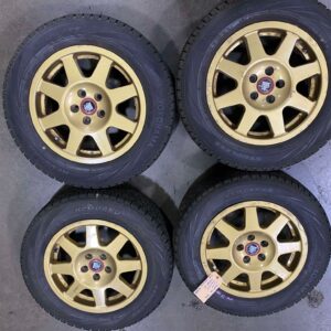 JDM WHEELS MIM BY SPEED LINE ITALY GOLD COLOR , 5X100...