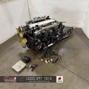 JDM USED TOYOTA 1JZ VVTI ENGINE  ETC-S TURBO REAR SUMP  VVTI NON IMMOBALIZED ENGINE , ECU ,WIRE , IGNITOR, MAF SENSOR , SOARER, CHASER ,MARK 2 SUPRA