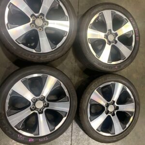 JDM SUBARU OEM WHEELS 2008-2014 STI MODEL GRF 5X114.3, 17X7 JJ OFFSET 48 , BRIDGESTONE USED TIRES